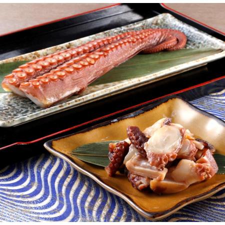 柳だこの燻製【塩味】セット（足180g×2・スライス150g）